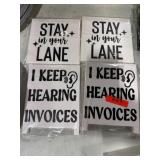 1 LOT (4) ASSORTED DECORATIVE SIGNS
