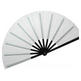 1 LOT OF 5-13" GLITTER LARGE RAVE FANS CLAP FANS F