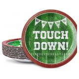 YY 50 FOOTBALL PARTY 10" PAPER PLATES SET DISPOSAB