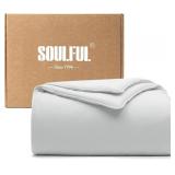 SOULFUL COOLING COMFORTER QUEEN SIZE, COOLING BLAN