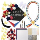 1 LOT OF 2-DUNZOOM 66PCS DIY GRADUATION CAP DECORA