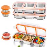 REUSABLE 20 OZ STAINLESS STEEL SNACK CONTAINERS WI