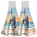 1 LOT OF 4-GIWAWA HERON KITCHEN HAND TOWEL SET OF
