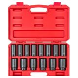 $132 TEKTON 1/2 INCH DRIVE IMPACT SOCKET SET, 14-P