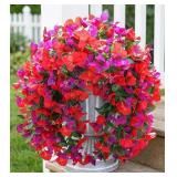 1 LOT OF 3-2 PCS BOUGAINVILLEA ARTIFICIAL HANGING