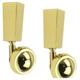 MY MIRONEY 2PCS METAL SWIVEL CUP CASTERS, 2.48" DI