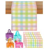 1 LOT OF 7-MULTIWINS EASTER TABLE RUNNER (13"X72")