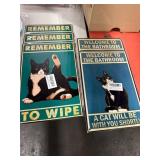 1 LOT (5) DECORATIVE SIGNS