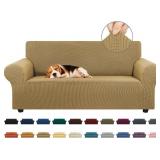 KEKUOU STRETCH LOVESEAT COUCH COVER, 2 CUSHION COU