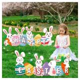 1 LOT OF (2) 33"ï¿½15" EASTER BANNER YARD SIGN, PP S