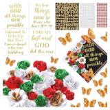 FEIFEIYA 44 PCS DIY GRADUATION CAP DECORATION TOOL