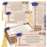 1 LOT (2) 6 PCS BLUE GRADUATION MONEY HOLDER CLASS