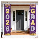 1 LOT OF (3) OHOME GRADUATION DECORATIONS 2026 202
