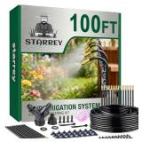 DRIP IRRIGATION SYSTEM, 2026-UPGRADE 100FT 1/4" GA