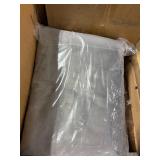 1 LOT (2) GREY SLIK FURRY THROW BLANKET