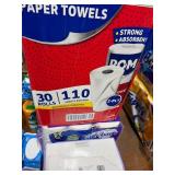 1 LOT (1) POM PAPER TOWELS 30 ROLLS.(1) MEMBERS MA