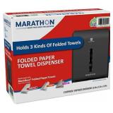 MARATHON COMBO FOLDED PAPER TOWEL DISPENSER, SMOKE