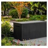 KETER 170 GAL. RESIN DECK BOX LARGE INDOOR/OUTDOOR