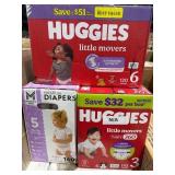 1 LOT ASSORTED DIAPERS