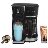 HAMILTON BEACH 2-WAY DRIP COFFEE MAKER & SINGLE SE