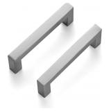 1 LOT RAVINTE BRUSHED NICKEL SQUARE CABINET HANDLE