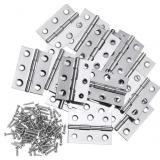 1 LOT 2 INCH STAINLESS STEEL FOLDING HINGES
