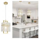 IKK GOLD CRYSTAL PENDANT LIGHT FOR KITCHEN ISLAND,