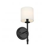 KICHLER ALI 5.25-IN W 1-LIGHT BLACK INCANDESCENT W