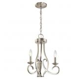 $170 KICHLER ANIA 3-LIGHT BRUSHED NICKEL TRADITION