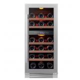 $570 3.0 CU.FT 15" DUAL ZONE 28-BOTTLES BUILT-IN W