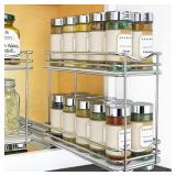 SLIDE OUT SPICE RACK PULL OUT CABINET ORGANIZER 4-