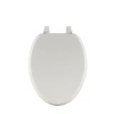 PROJECT SOURCE WOOD WHITE ELONGATED TOILET SEAT