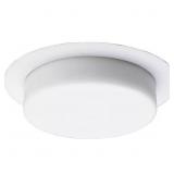 5 IN. WHITE RECESSED DROP OPAL SHOWER TRIM