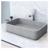 $180 WINDSOR MODERN GRAY CONCRETO STONE 21 IN. L X