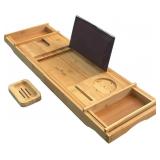 LUXURY BATH CADDY TRAY FOR TUB | BATH TABLE | PREM