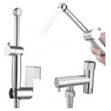 CHROME HANDHELD BIDET SPRAYER BRASS BATHROOM TOILE