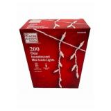 HOME ACCENTS 200 CLEAR INCANDESCENT MINI ICICLE LI