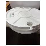 1 LOT (3) FOLDABLE PICNIC TABLE WHITE