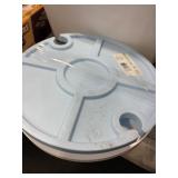 1 LOT (2) FOLDABLE PICNIC TABLE BLUE AND WHITE
