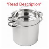 MAINSTAYS 4-PIECE STAINLESS STEEL 8 QT COOKER MULT