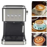 $106 1050W 110V SEMI-AUTOMATIC COFFEE MACHINE WITH