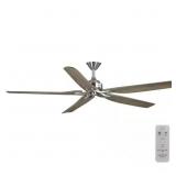 $227 DANETREE 72 IN. INDOOR/OUTDOOR BRUSHED NICKEL