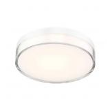VANTAGE 7 IN. 1-LIGHT WHITE INTEGRATED LED FLUSH M