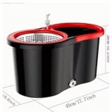 BUCKET SET WITH WRINGER, 3 MICROFIBER REFILLS, 360