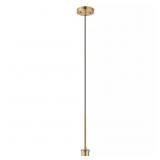 GOLD PENDANT LIGHT KIT WITH PARTIAL DOWN ROD AND A