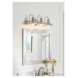 ALLEN + ROTH HAINSBROOK 3-LIGHT PEWTER INDUSTRIAL