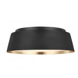 $319 ASHER 14.5 IN. W 3-LIGHT MATTE BLACK AND GOLD