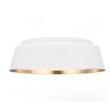 $319 ASHER 14.5 IN. W 3-LIGHT MATTE BLACK AND GOLD