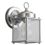 NEW CASTLE 1-LIGHT ANTIQUE BRUSHED NICKEL OUTDOOR