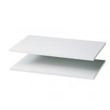 EASY TRACK 24 IN. W X 14 IN. D WHITE WOOD SHELF